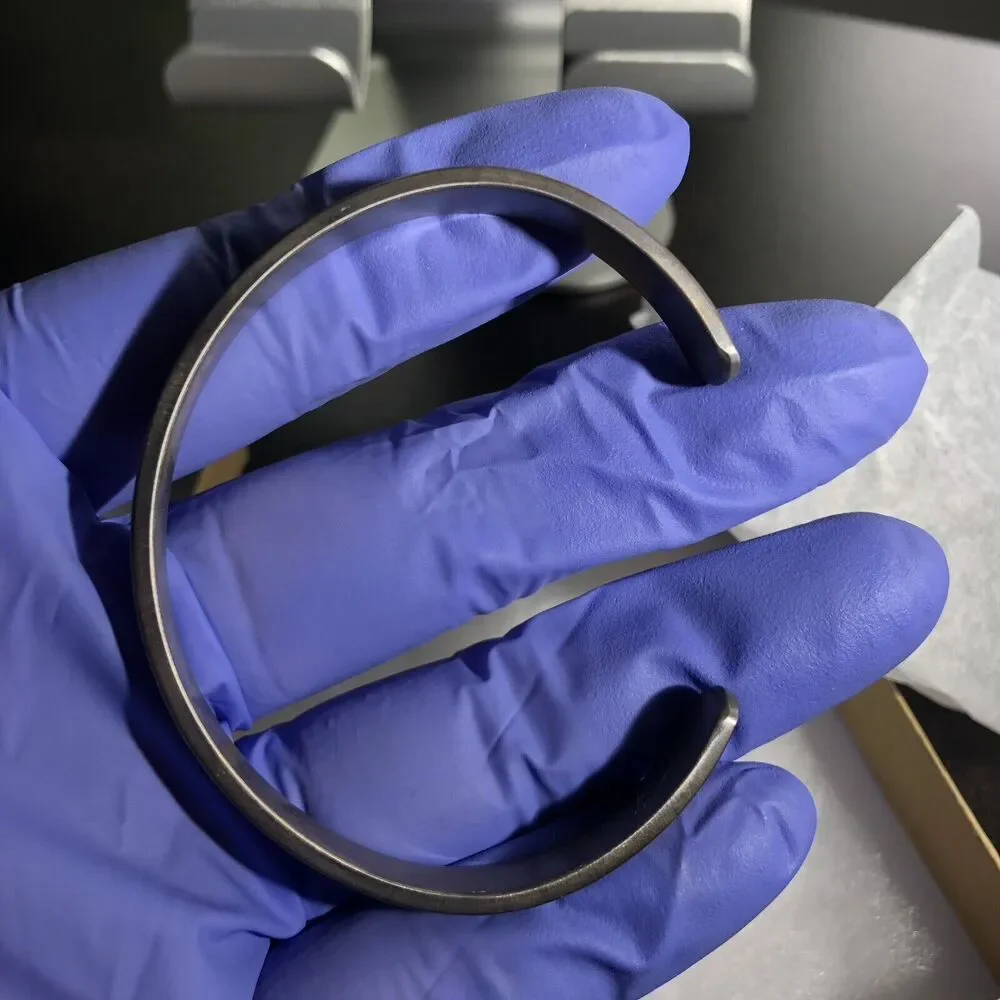 Sterling Silver Boho Cuff Bracelet - Stackable Handmade Southwest Chic Bangle - Picture 4 of 8